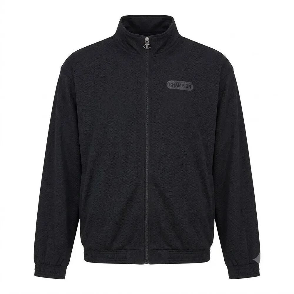 Champion Black Attack Standard-Fit Mesh Full-Zip Track Jacket NWT